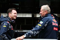 Christian Horner, Red Bull Racing Director del Equipo con Dr. Helmut Marko, Red Bull Racing Team Consultor
