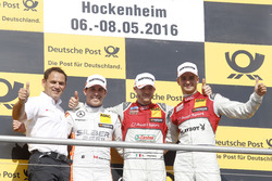 Podium: Hans-Jürgen Abt,, Teamchef Abt-Audi; 2nd Robert Wickens, Mercedes-AMG Team HWA, Mercedes-AMG C63 DTM; 1st Edoardo Mortara, Audi Sport Team Abt Sportsline, Audi RS 5 DTM; 3rd Nico Müller, Audi Sport Team Abt Sportsline, Audi RS 5 DTM