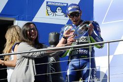 Podium : le second Valentino Rossi, Yamaha Factory Racing