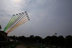 Air display over the circuit