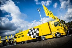 Dunlop truck in the Paddock