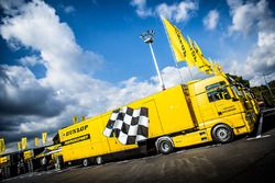 Dunlop truck in the Paddock