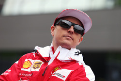 Kimi Raikkonen, Ferrari on the drivers parade