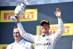Подіум: друге місце Ніко Росберг, Mercedes AMG F1 Team