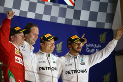 Podium: winner Nico Rosberg, Mercedes AMG F1 Team, second place Kimi Raikkonen, Ferrari, third place Lewis Hamilton, Mercedes AMG F1 Team
