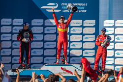 Podium: winner Lucas di Grassi, ABT Schaeffler Audi Sport, second place Stéphane Sarrazin, Venturi, third place Daniel Abt, ABT Schaeffler Audi Sport