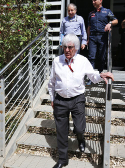 Bernie Ecclestone, Jean Todt, FIA President en Christian Horner, Red Bull Racing teambaas