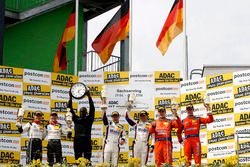 Podium: 2. #29 Montaplast by Land-Motorsport, Audi R8 LMS: Connor De Phillippi, Christopher Mies; 1.