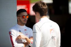 Charles Leclerc, ART Grand Prix and Antonio Fuoco, Trident