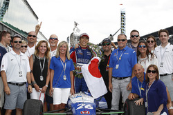 Winner Takuma Sato, Andretti Autosport Honda