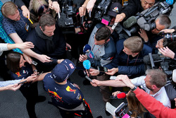 Max Verstappen, Red Bull Racing with the media