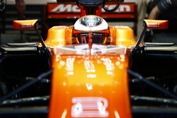 Stoffel Vandoorne, McLaren, dans le cockpit