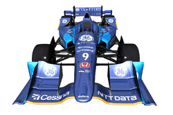 The car of Scott Dixon, Chip Ganassi Racing Honda