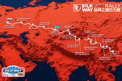 Die Route der Silk-Way-Rallye 2017