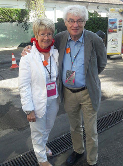 Mario Botta all'Autodromo Nazionale di Monza con la moglie