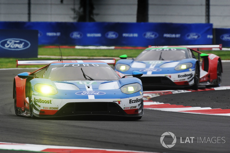 #67 Ford Chip Ganassi Racing Ford GT: Andy Priaulx, Harry Tincknell, #66 Ford Chip Ganassi Racing Ford GT: Olivier Pla, Stefan Mücke