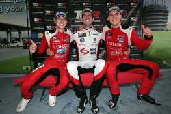 Pressekonferenz: 1. Dusan Borkovic , GE-Force, Alfa Romeo Giulietta TCR; 2. James Nash, Lukoil Craf