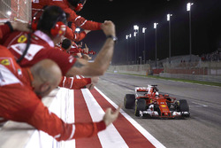 Race winner Sebastian Vettel, Ferrari SF70H