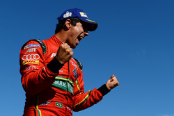 Lucas di Grassi, ABT Schaeffler Audi Sport, celebrates on the podium