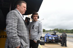 Zak Brown, McLaren CEO, Fernando Alonso