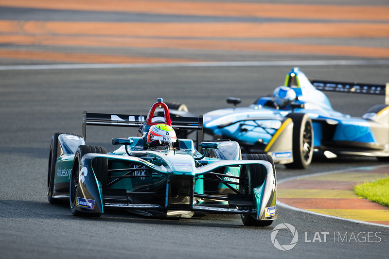 Oliver Turvey, NIO Formula E Team y Nicolas Prost, Renault e.Dams