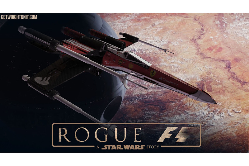 X-Wing Star Wars у кольорах Ferrari
