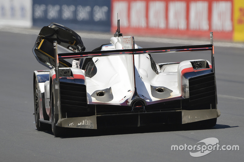 #2 Porsche Team Porsche 919 Hybrid: Timo Bernhard, Earl Bamber, Brendon Hartley after winning