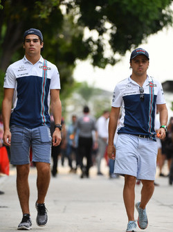 Lance Stroll, Williams and Felipe Massa, Williams