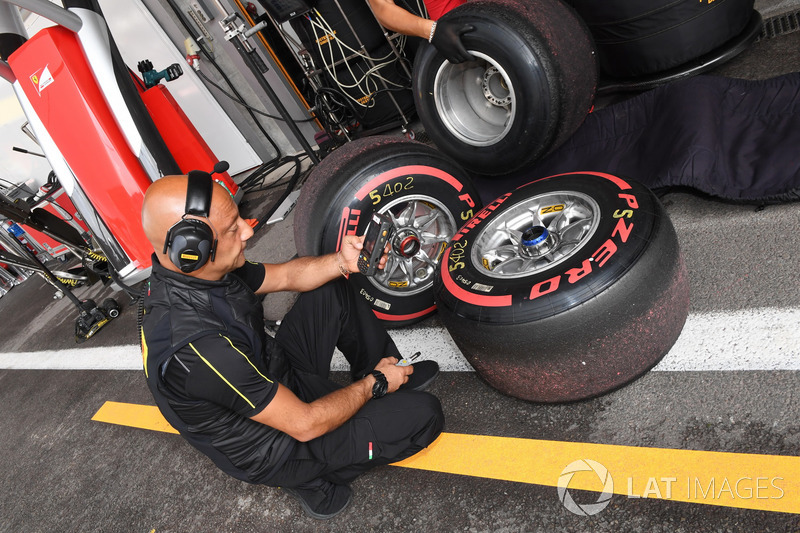 Pirelli engineer and Pirelli tyres