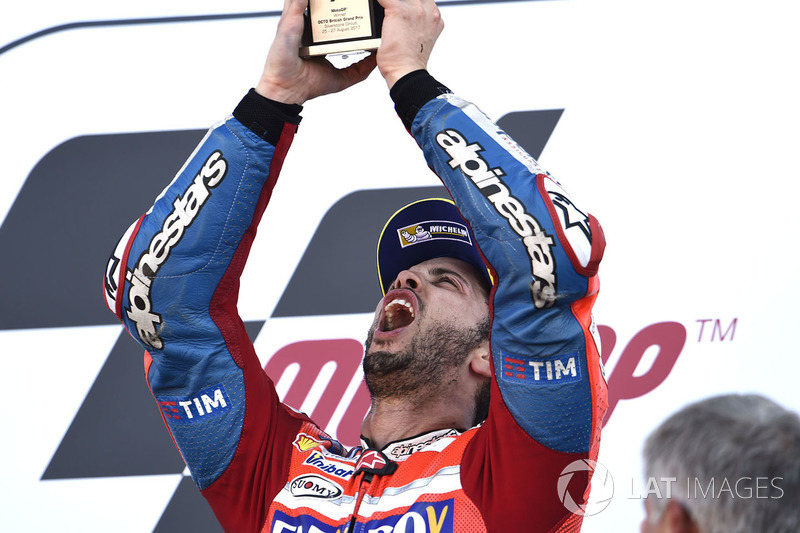 Podio: ganador de la carrera Andrea Dovizioso, Ducati Team