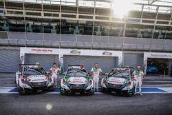 Ryo Michigami, Honda Racing Team JAS, Honda Civic WTCC ; Norbert Michelisz, Honda Racing Team JAS, Honda Civic WTCC; Tiago Monteiro, Honda Racing Team JAS, Honda Civic WTCC