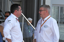 Eric Boullier, McLaren Racing Director and Ross Brawn, Formula One Managing Director of Motorsports