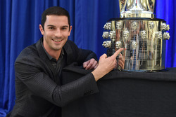 Alexander Rossi Borg Warner trophy unveiling