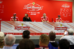 Press Conference: Sebastian Vettel, Ferrari; Sergio Marchionne, President Ferrari; Maurizio Arrivabe