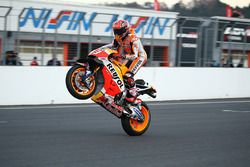 Marc Marquez riding his RC213V