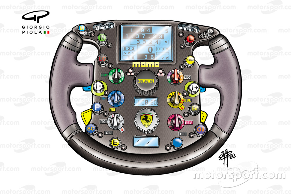 Ferrari F2004 steering wheel
