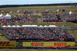 Fans in the grandstand