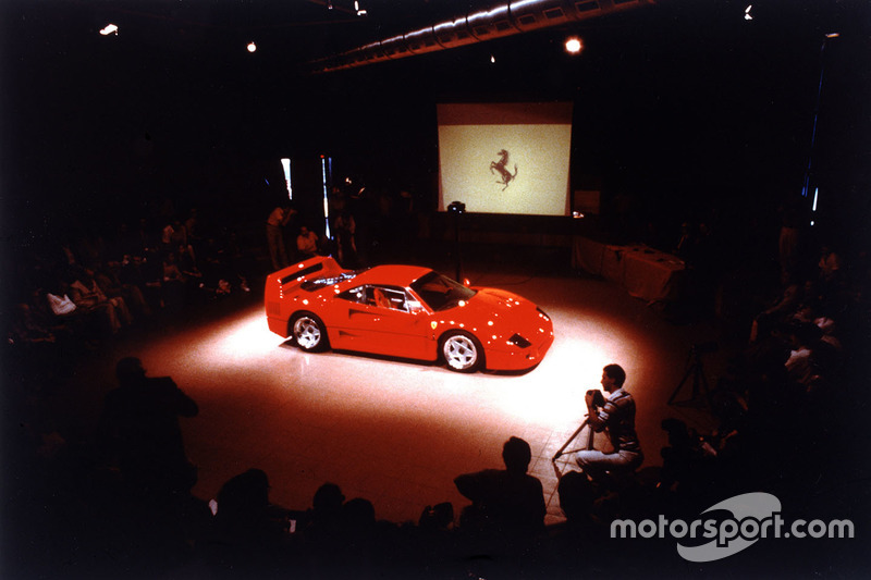 Präsentation des Ferrari F40 am 21. Juli 1987