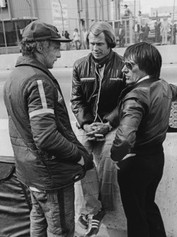 Niki Lauda, Brabham BT46-Alfa Romeo with Bernie Ecclestone