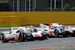 #1 Porsche Team Porsche 919 Hybrid: Neel Jani, Andre Lotterer, Nick Tandy, #8 Toyota Gazoo Racing To