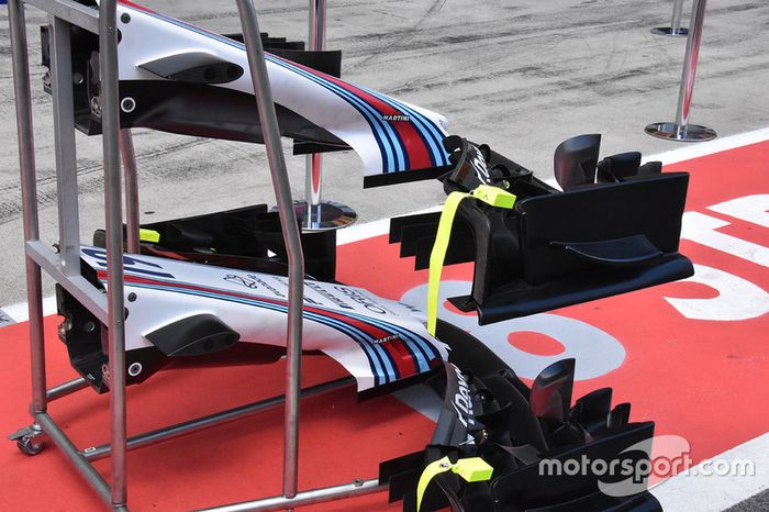 Detalle del morro del Williams FW40 