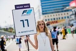  Grid girl of Ralph Boschung, Campos Racing  