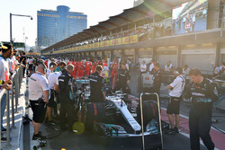 The car of Lewis Hamilton, Mercedes AMG F1 W08