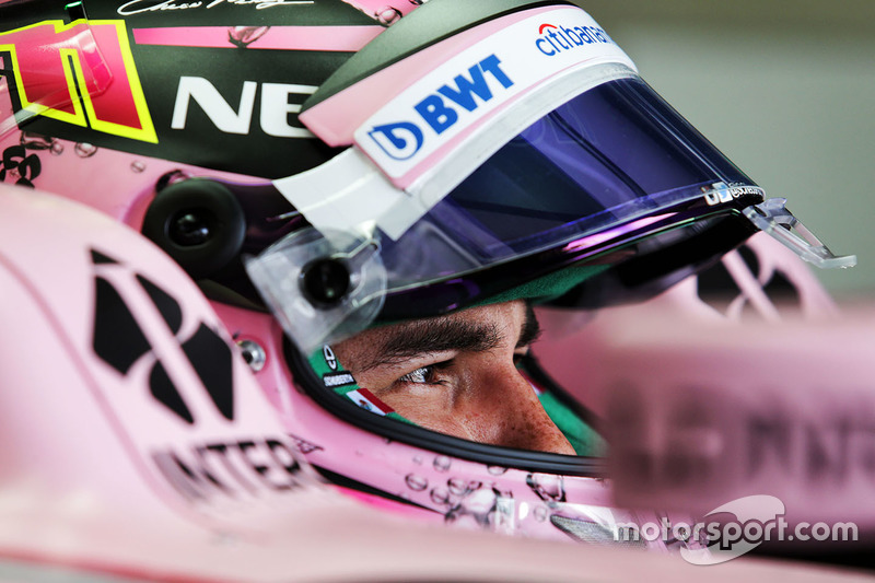 Casco de Sergio Perez, Sahara Force India F1
