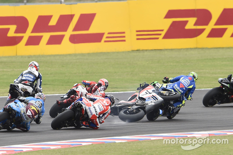 Jorge Lorenzo, Ducati Team, crash