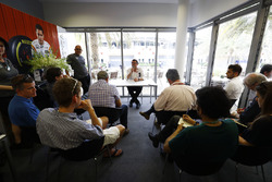 Eric Boullier, Racing Director, McLaren, holds a Press Conference