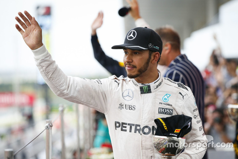 Podium: third place Lewis Hamilton, Mercedes AMG F1