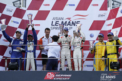 Podium: winners #67 PRT Racing Ginetta LMP3: Ate de Jong, Charlie Robertson, second place #27 Nexus Infinity ADESS 03: Adrian D'Silva, Garnet Patterson, third place #48 PS Racing ADESS 03: Ringo Chong, Alan Yeo
