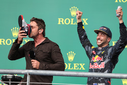 Gerard Butler, Actor and Daniel Ricciardo, Red Bull Racing RB12