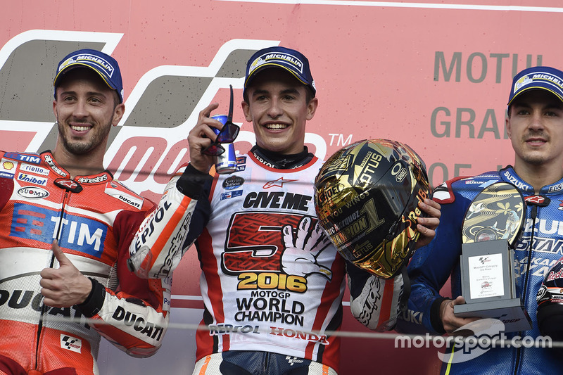 Andrea Dovizioso foi o segundo colocado e Maverick Viñales, o terceiro.